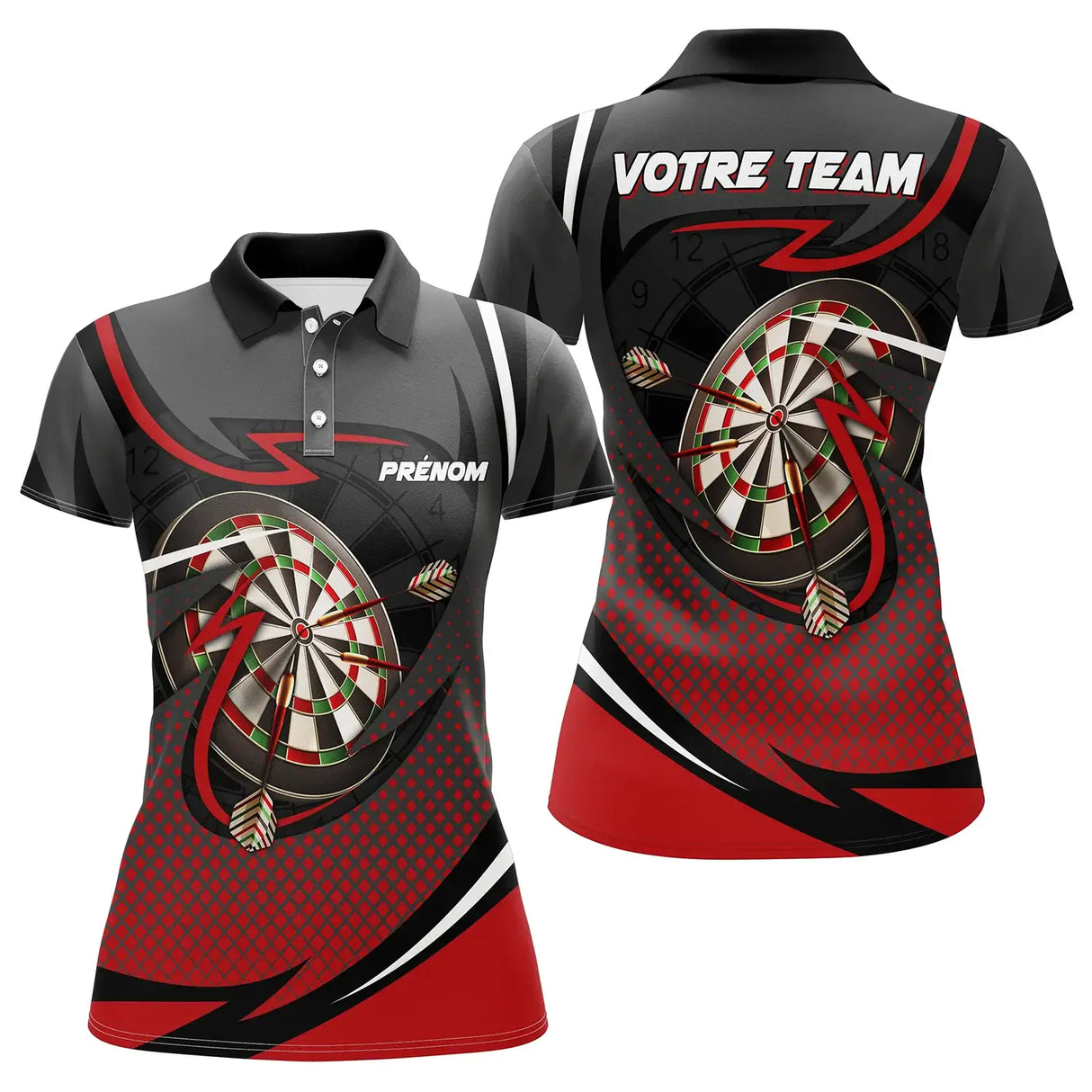 Polo de Fléchettes "Strike Vif" Personnalisable - Élégance et Précision pour Votre Équipe - ALP12032470 - Polo Femme