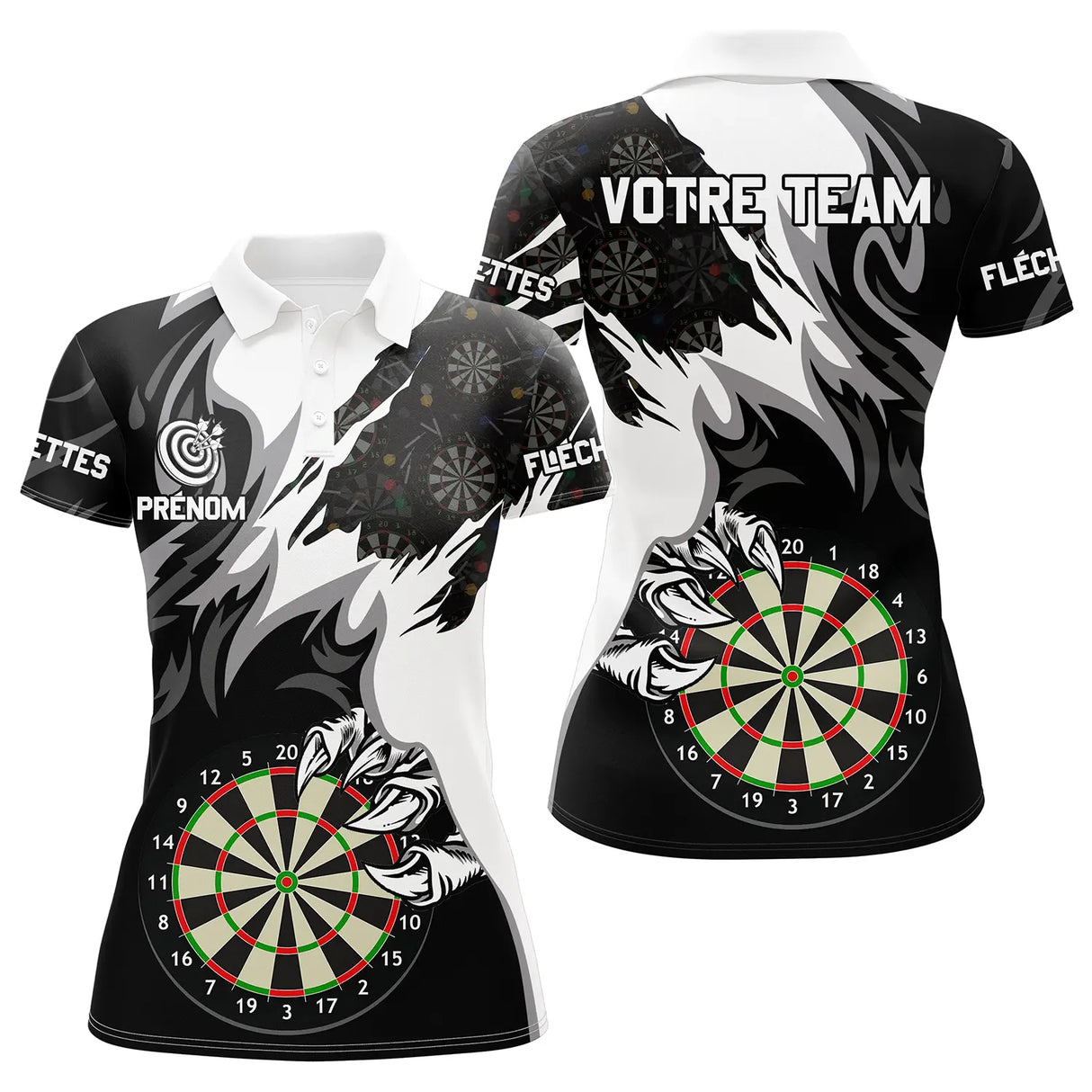 Polo "Griffe de Fléchettes" - Puissance et Précision en Un Seul Design - ALP12032476 - Polo Femme