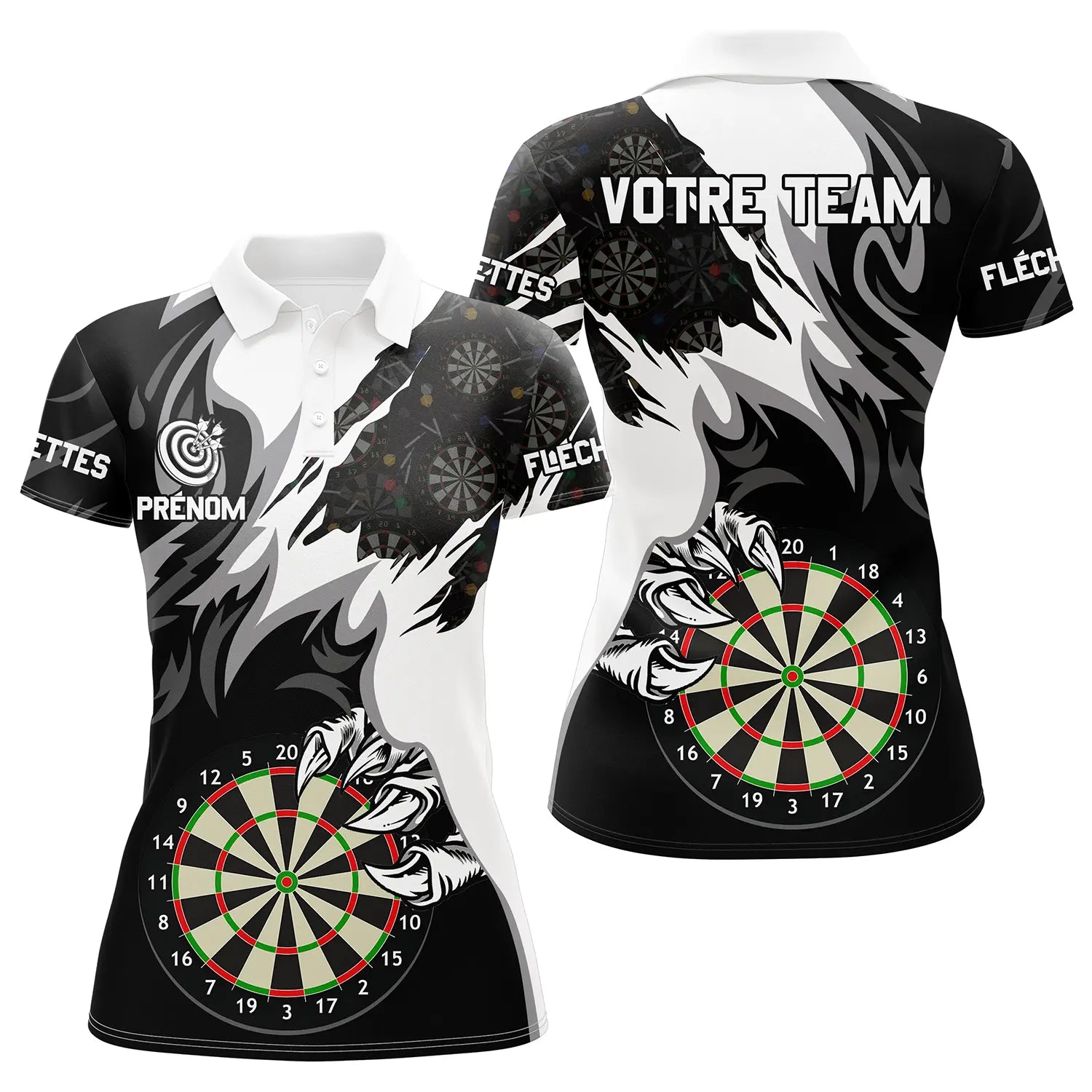 Polo "Griffe de Fléchettes" - Puissance et Précision en Un Seul Design - ALP12032476 - Polo Femme