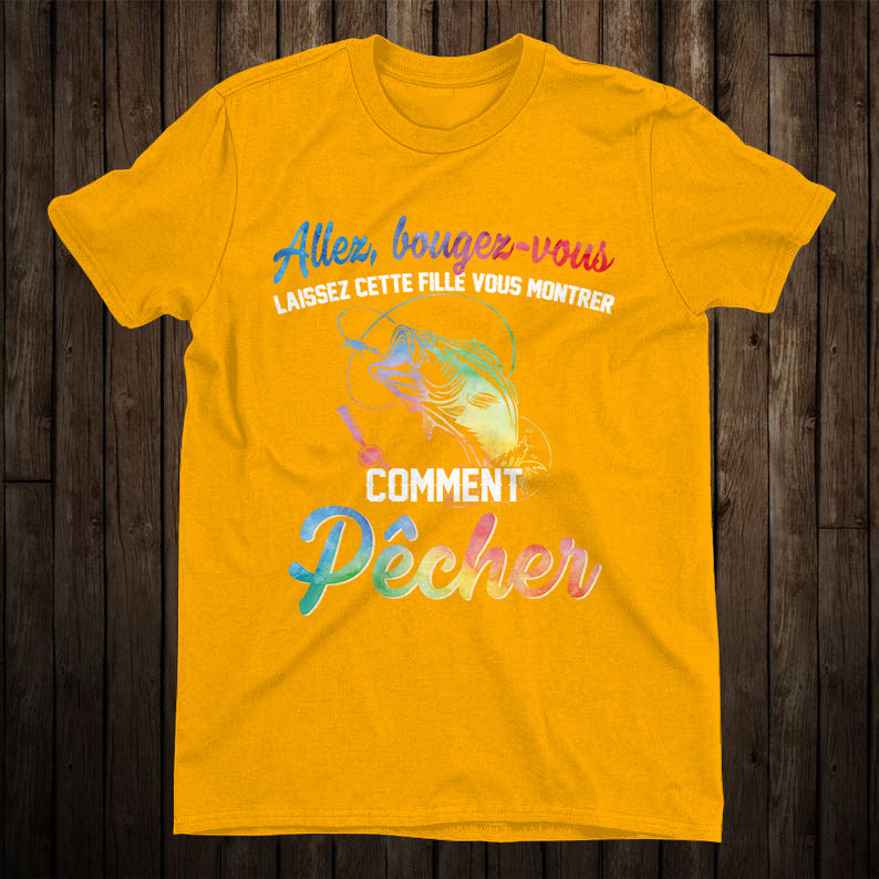 Sweat à capuche femme humour pêche lettrage chrome iridescent expert fille