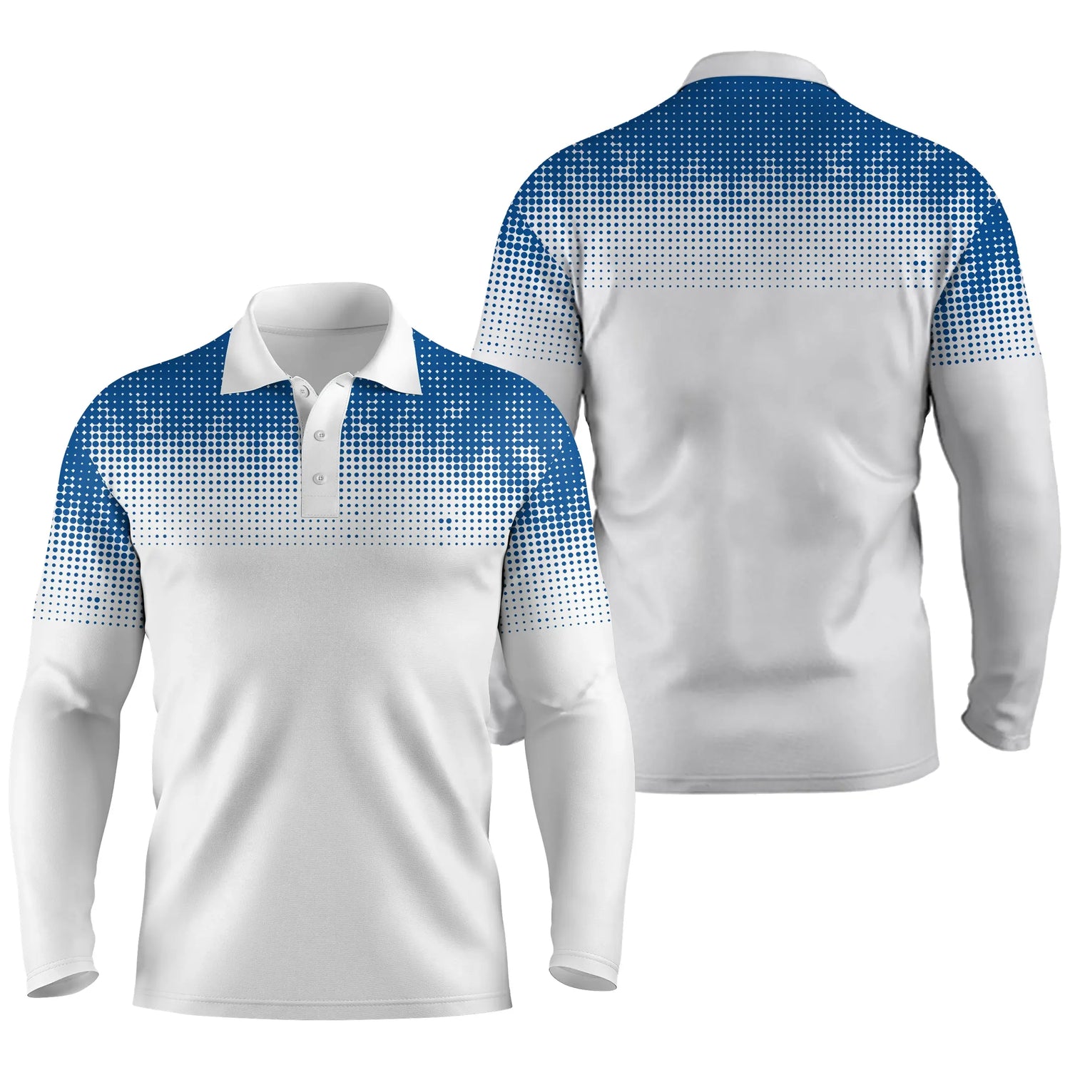 Polo de Sport, Golf, Tennis, Cadeau Original Pour Golfeur et Golfeuse, Polo à Séchage Rapide Homme Femme - CTS21052216 - Polo Manches Longues Unisexe Blanc