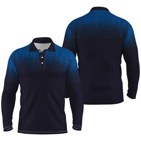Polo de Sport, Golf, Tennis, Cadeau Original Pour Golfeur et Golfeuse, Polo à Séchage Rapide Homme Femme - CTS21052216 - Polo Manches Longues Unisexe Marine