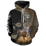 T-Shirt Camouflage Cerf - Aventure Chasse et Nature - Collection Sauvage Automne - CT22022446 Sweat à Capuche All Over Unisexe