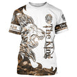 T-Shirt Graphique Lion - Royauté De La Faune - Design Nature Sauvage - CT22022448 T-shirt All Over Col Rond Unisexe