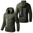 Veste Imperméable et Coupe-Vent Personnalisée - Hameçon De Pêche, Crochet De Poisson 3D - CT05092358 Vert Armée