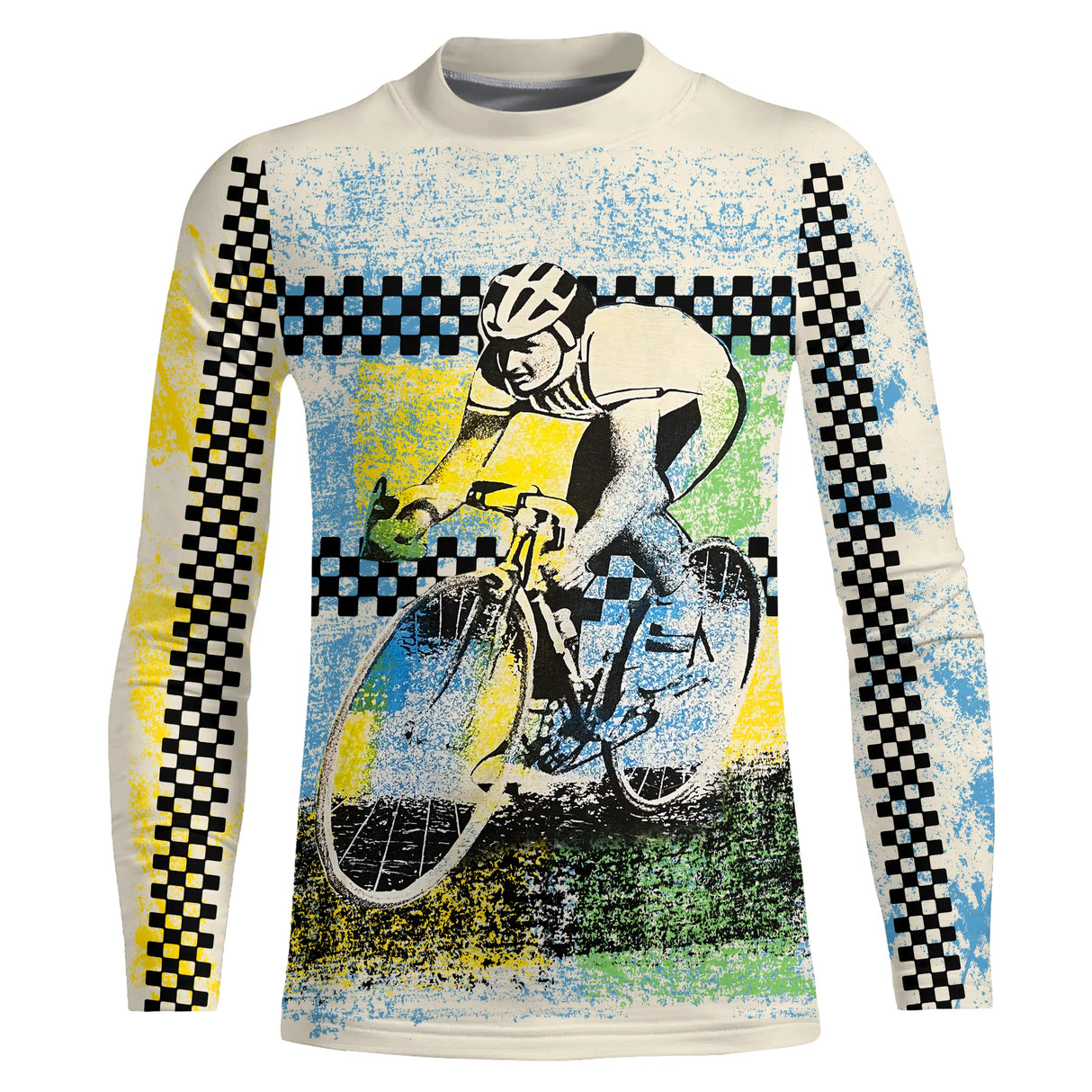 Vintage 90's Cycling, T-shirt Cyclisme - CT07022428 Anti UV T-shirt Manches Longues Enfant