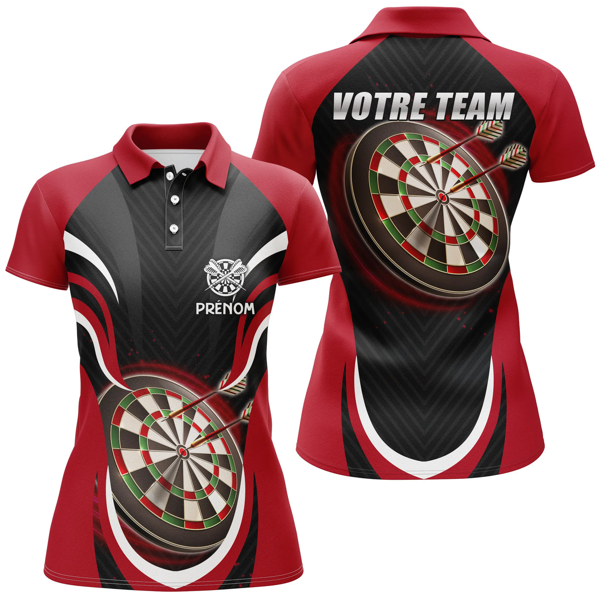 Polo Dart Velocity - Design Dynamique pour Joueurs de Fléchettes Aventuriers – AL08062448 - Polo Femme