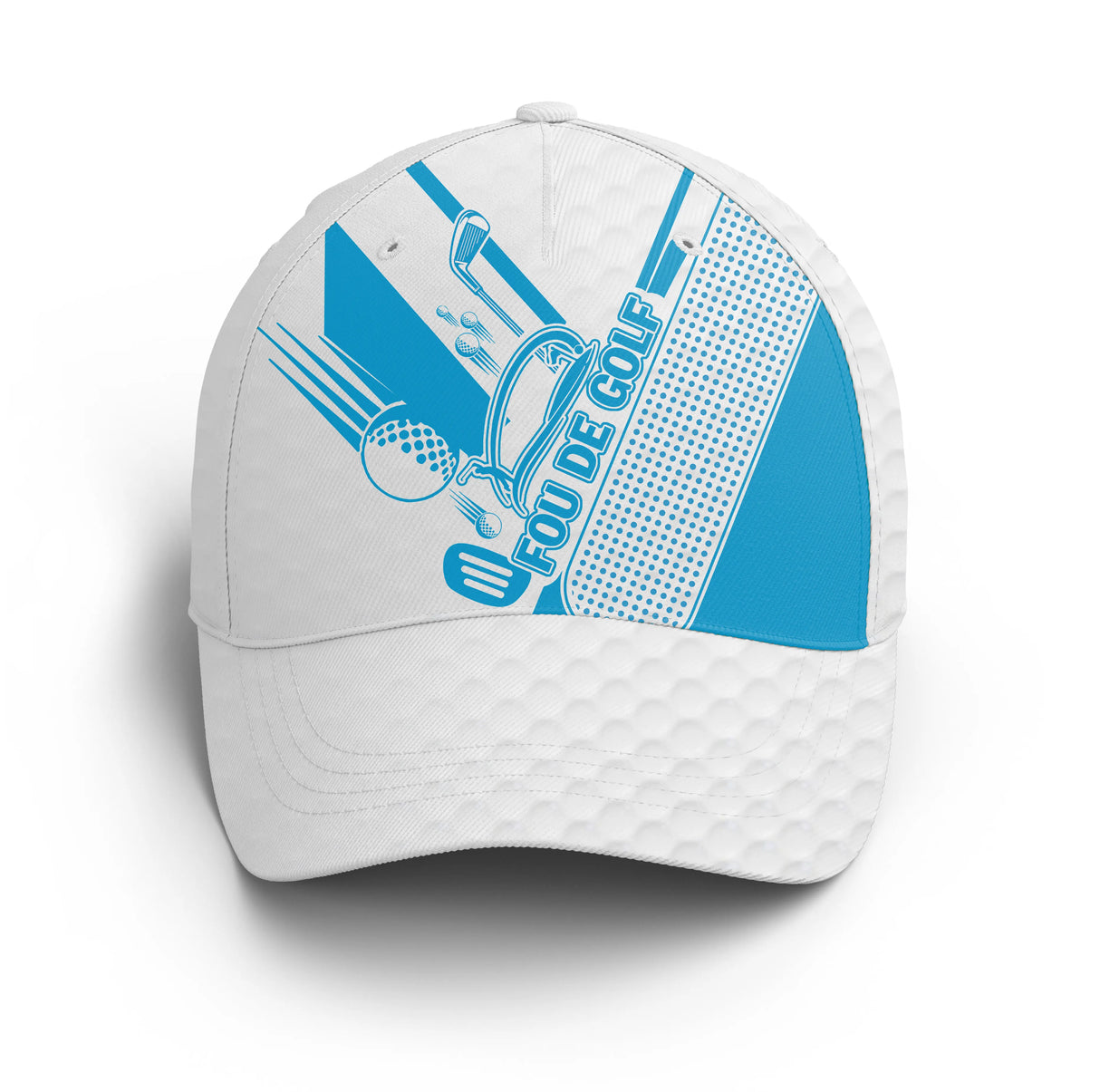 Casquette golf vert tendre aquarelle club golfeur unisexe parcours artistique