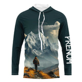 T-Shirt Randonneur Alpin - Immersion Nature & Montagne - Édition Explorateur - CT21022436 Anti UV T-shirt à Capuche Unisexe