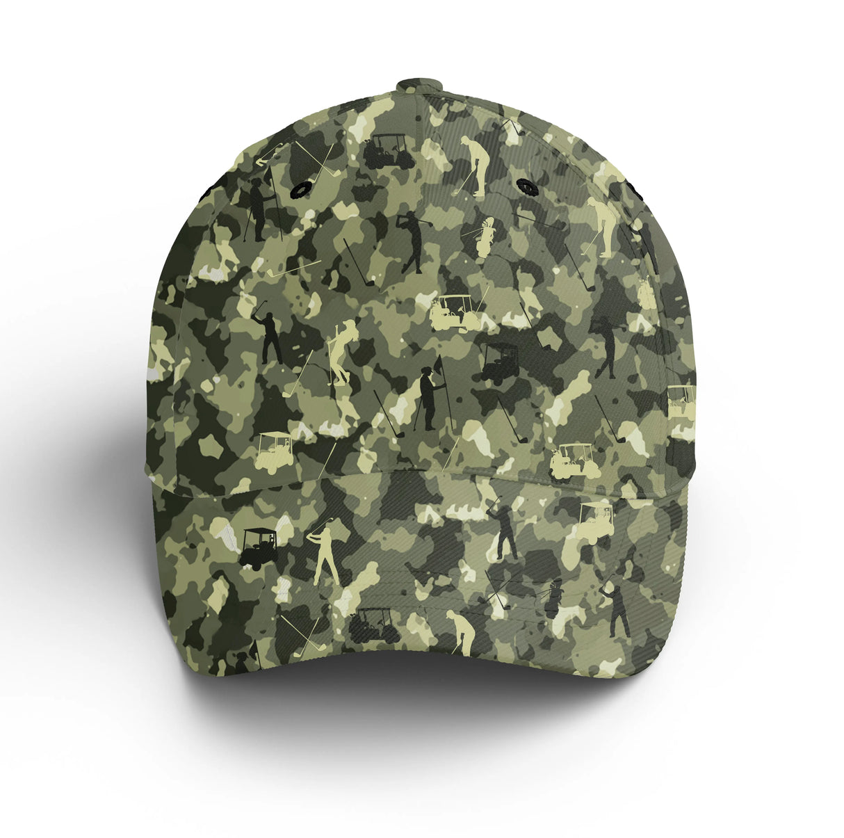 Casquette golf camouflage vert clair gris fairway nature unisexe parcours