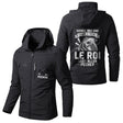 Alpenext Veste Imperméable et Coupe-Vent - Personnalisée Avec Prénom - Couleurs Multiples - Parfait Pour Les Pêcheurs - CT05092343 Noir