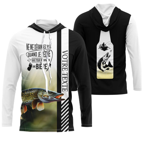 Maillot De Pêche Humoristique Pour Pêche Du Brochet - Personnalisable et Durable - CT23052216 Anti UV T-shirt à Capuche Unisexe