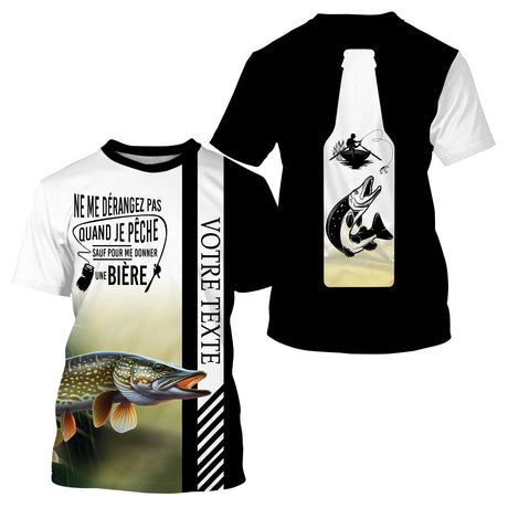 Maillot De Pêche Humoristique Pour Pêche Du Brochet - Personnalisable et Durable - CT23052216 T-shirt All Over Col Rond Unisexe