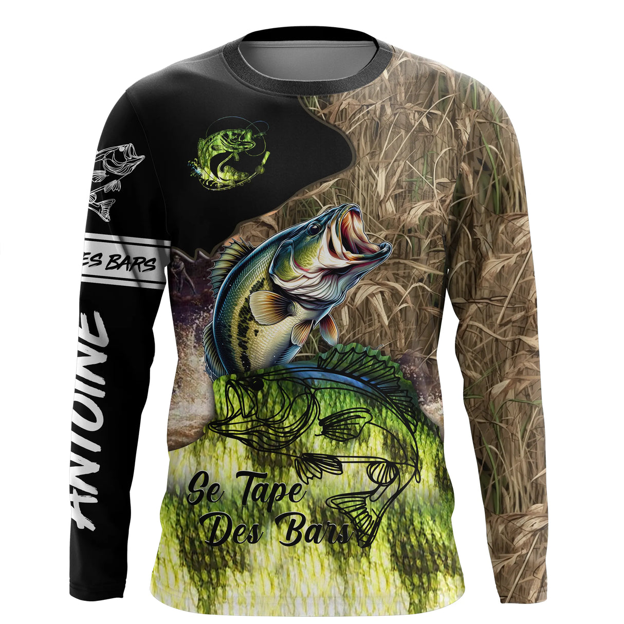 Pêche du Bar, Cadeau Personnalisé Pêcheur, Original et Confort en Toute Saison - CT30062233 Anti UV T-shirt Manches Longues Unisexe
