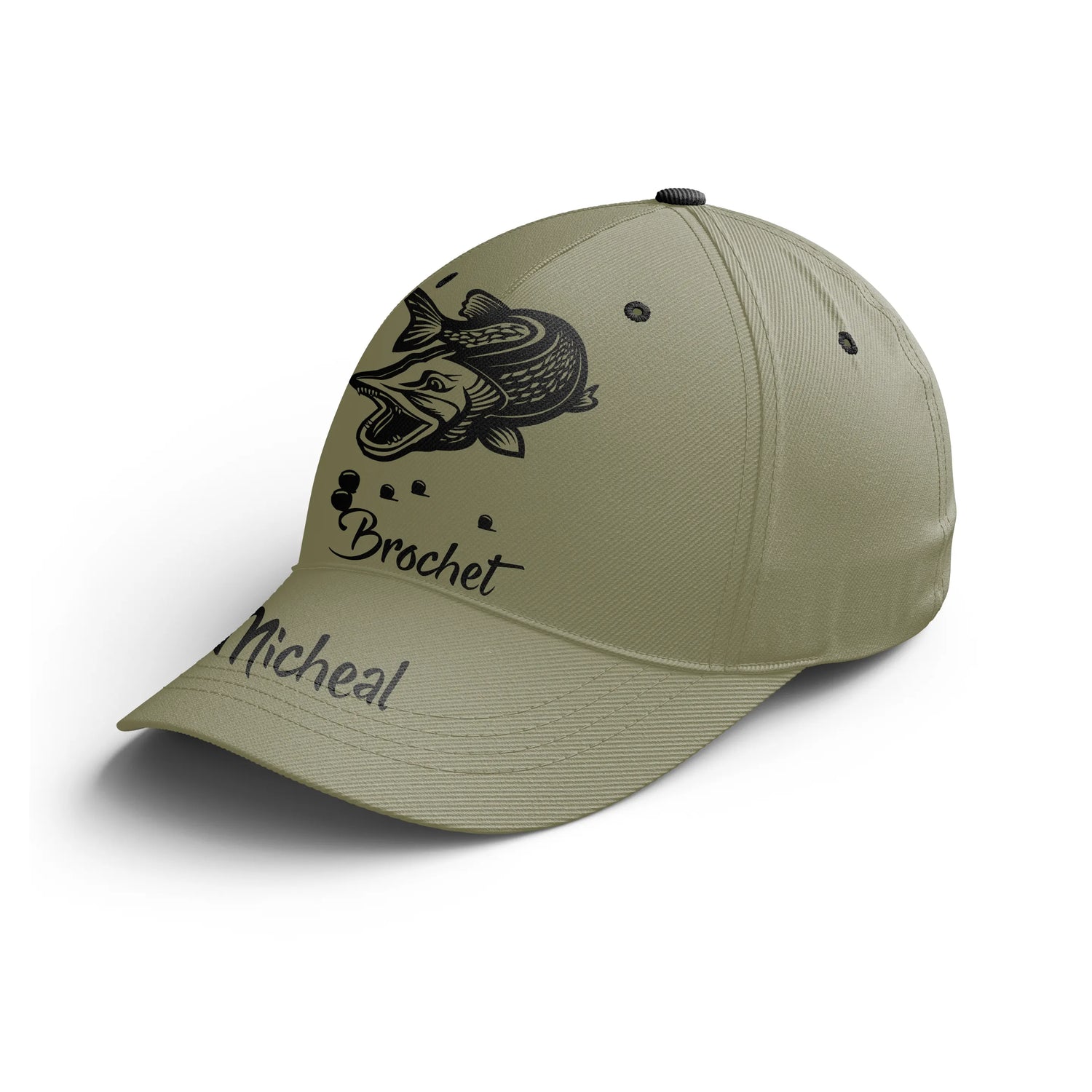 Casquette Pêcheur, Pêche du Brochet, Cadeau Personnalisé Fans de Pêche - CT14082331 - Casquette