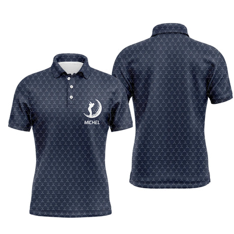 Produits Polo de Golf, Cadeau Personnalisé Golfeur, Golfeuse, Polo à Séchage Rapide Homme Femme, Logo Balle de Golf, Motif Club de Golf - CTS17052224 - Polo Homme Marine