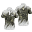 Alpenext - Polo de Sport, Idée Cadeau Original Pour Fan De Golf, Polo de Sport Homme Femme, Camouflage Golf - CTS25052220 - Polo Homme
