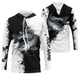 T-shirt Personnalisé Pêche Du Silure Noir et Blanc, Cadeau Original Pêcheur - CT26072214 Anti UV T-shirt à Capuche Unisexe