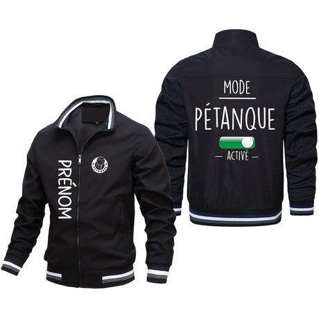 Veste De Sport Pétanque, Mode Pétanque Active, Cadeau Personnalisé Pour Bouliste - CT10092355 Noir