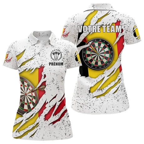 Polo Darts Belgique Personnalisé – Nom & Équipe – Design Dynamique – AL08062451KYC - Polo femme