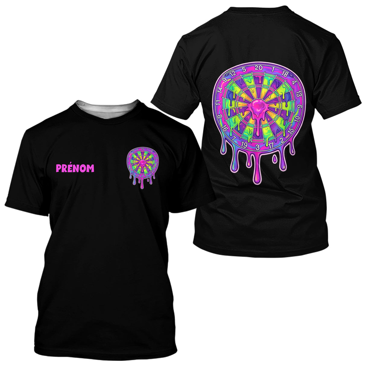 Polo Fléchette Personnalisé - Style Neon Slime - T-Shirt Homme