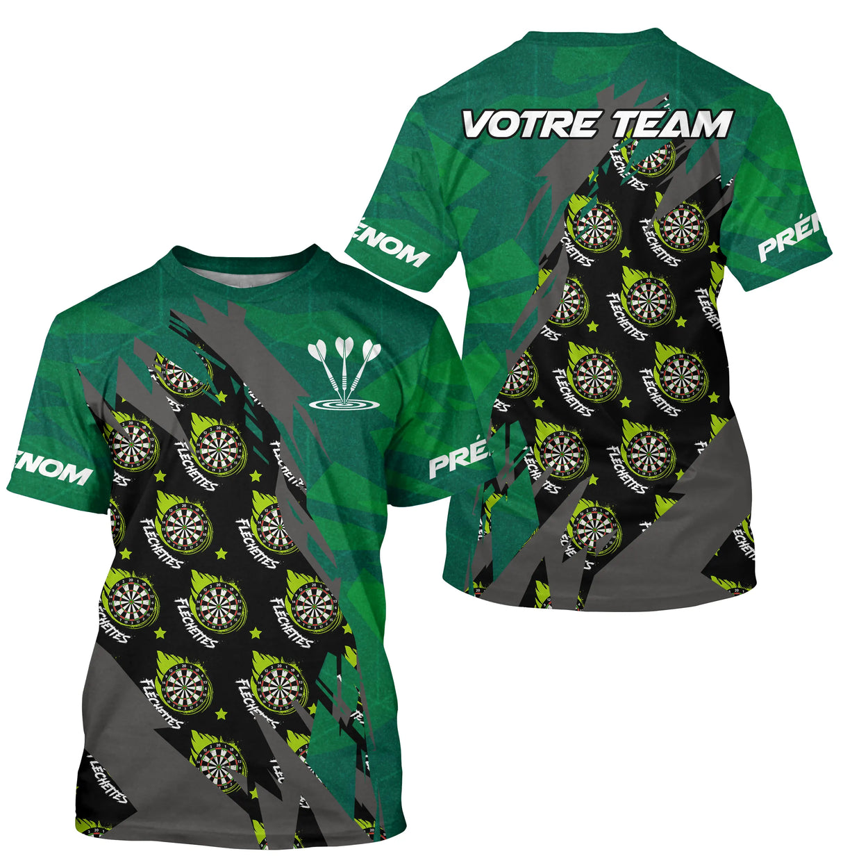 Polo Fléchettes All-Over Cibles – Design Sportif Premium - T-Shirt Homme