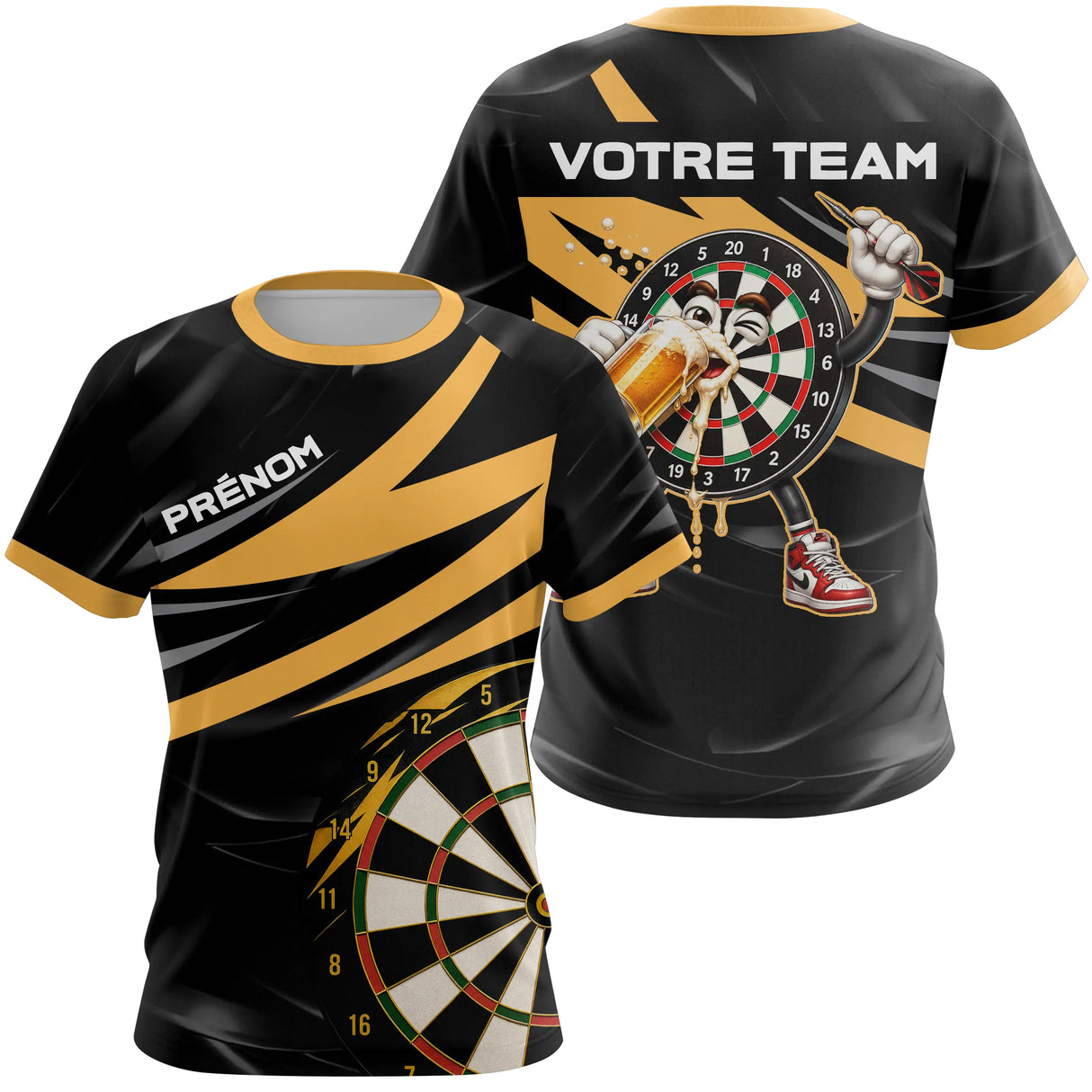 Polo Fléchettes & Bière Personnalisable – Style & Convivialité - T-Shirt Femme