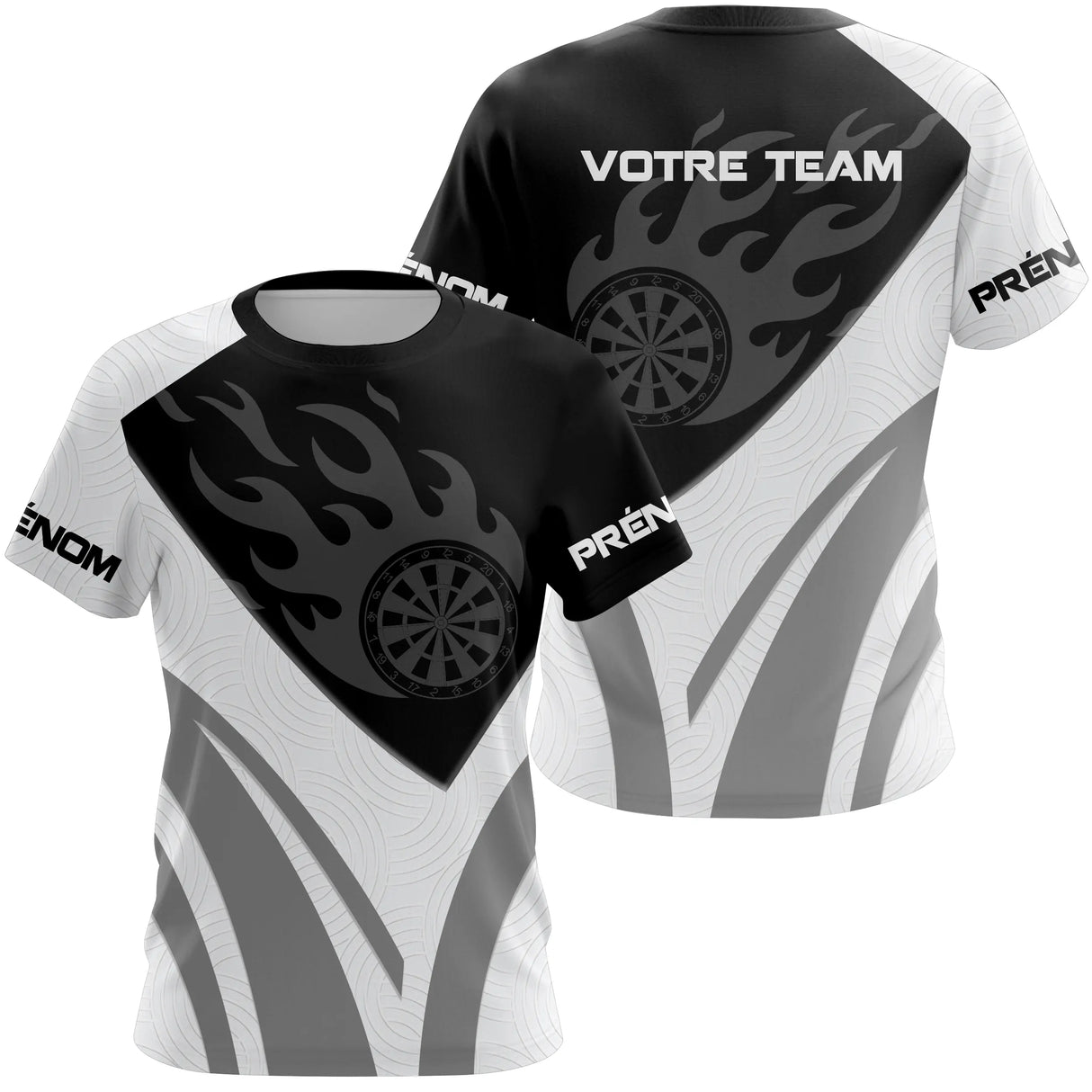 Polo Fléchettes Flamme Personnalisé – Design Sport Premium - T-Shirt Femme