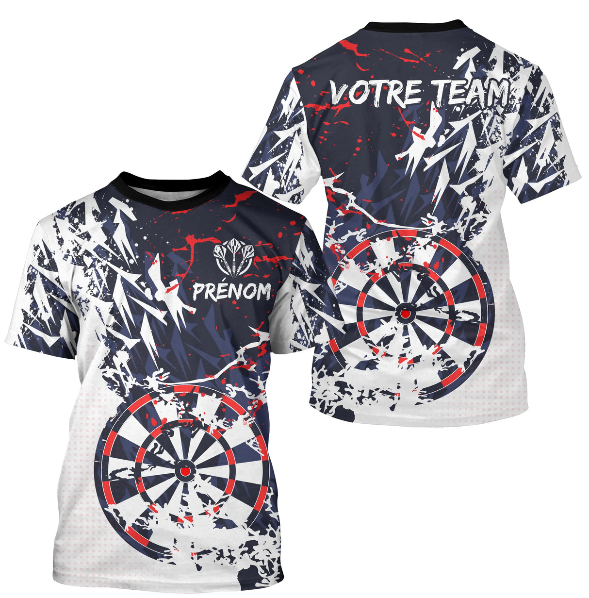 Polo Fléchettes Performance - Design Moderne Personnalisé - T-Shirt Homme