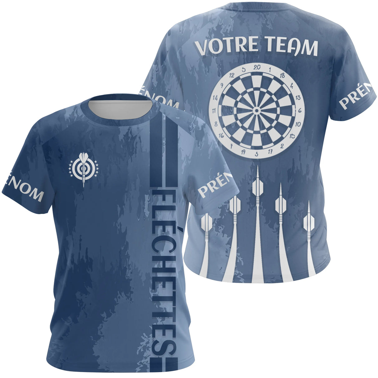Polo Fléchettes Personnalisé – Maillot d’Équipe Premium - T-Shirt Femme