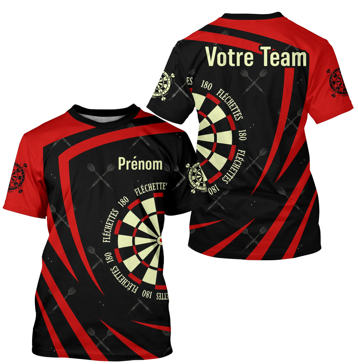 Polo Fléchettes Personnalisé – Style Élégant Dynamique - T-Shirt Homme