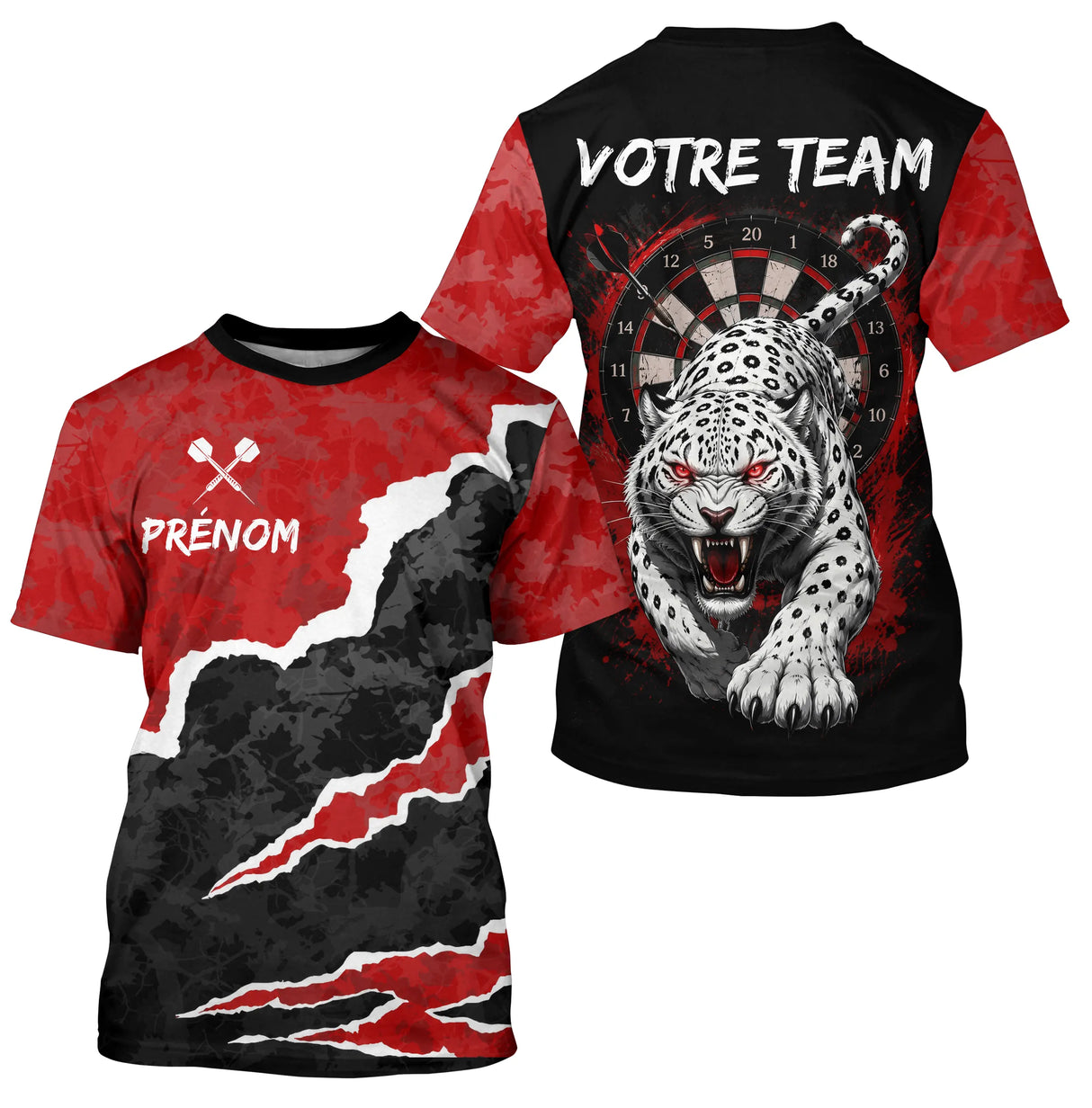 Polo Fléchettes Personnalisable - Sportif Animal Sauvage - T-Shirt Homme