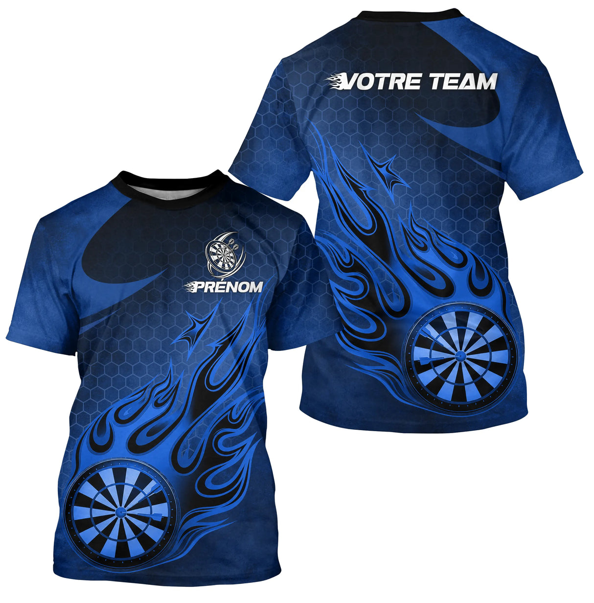 Polo Fléchettes Premium - Bleu Marine Design Sportif - T-Shirt Homme