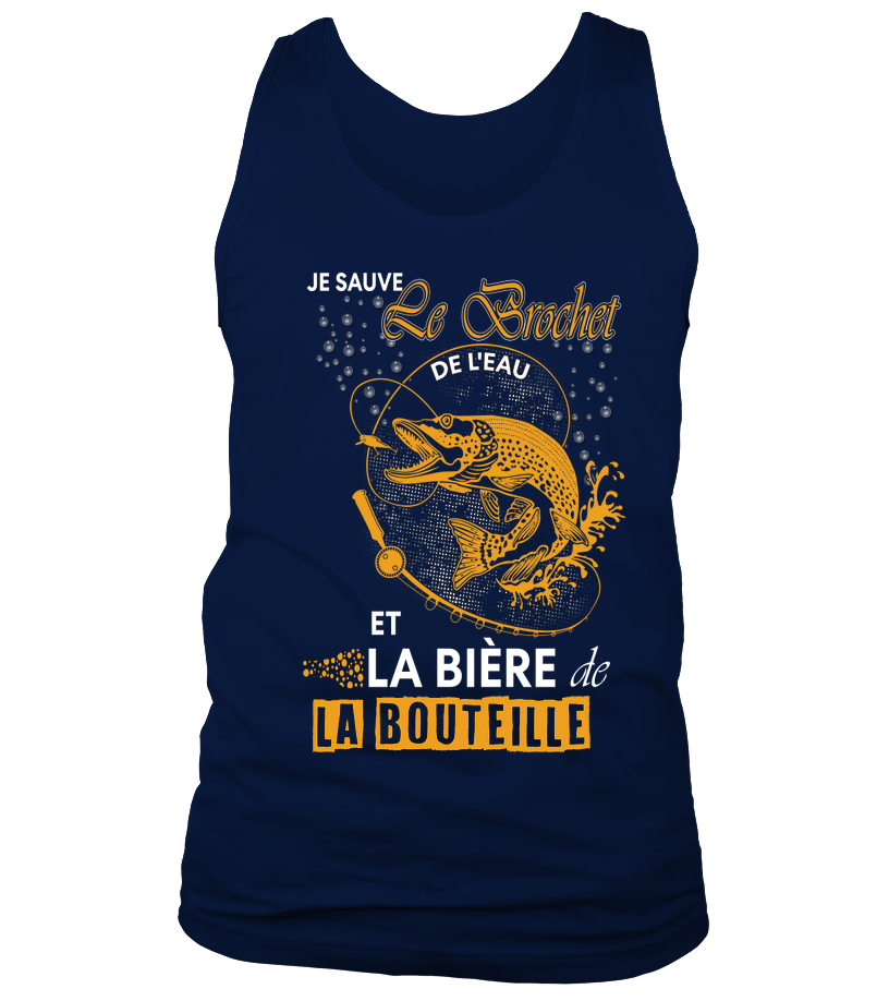Sweat à capuche zippé humour brochet Je sauve le brochet doré