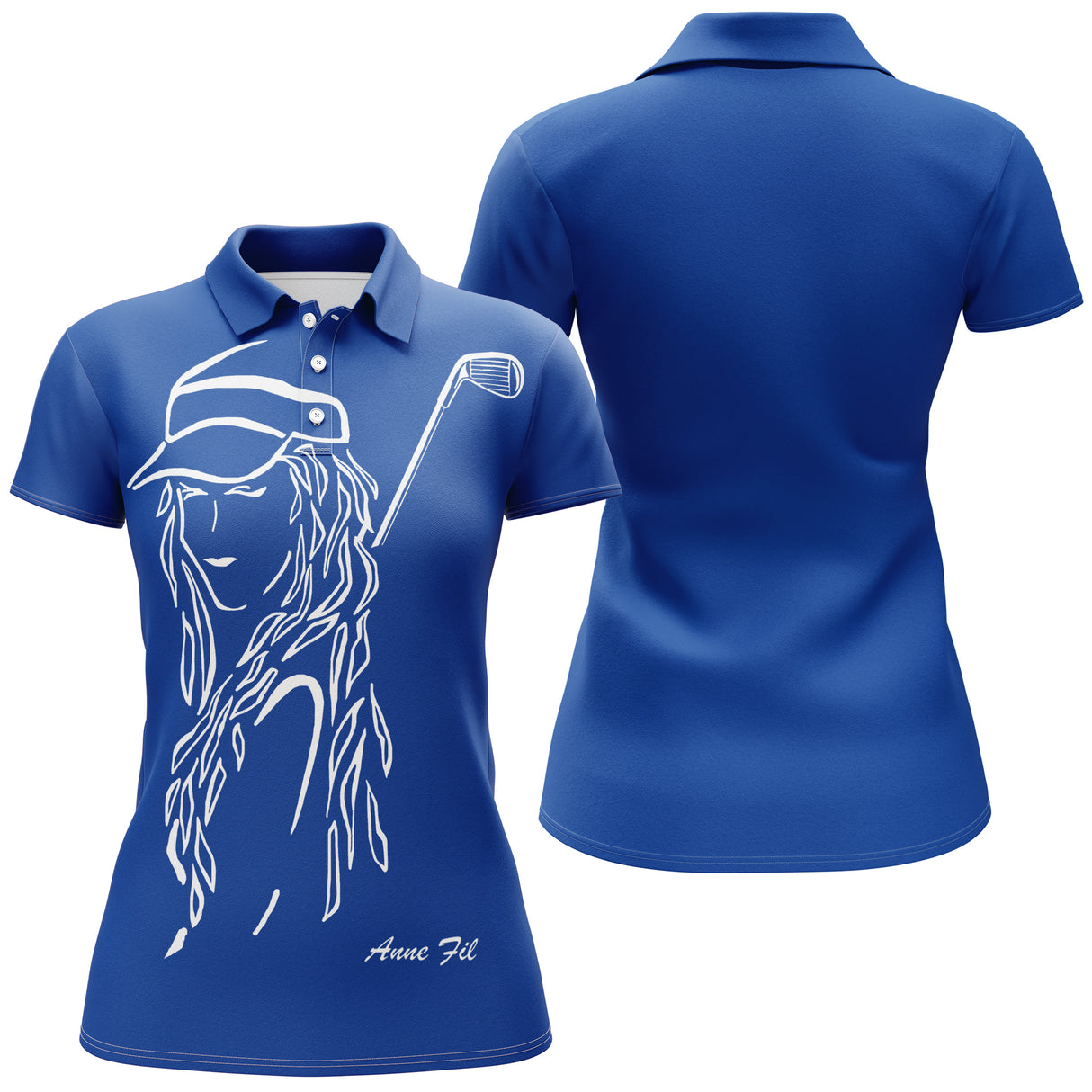 Polo de Golf Homme, Femme - A110924 - Polo Femme bleu