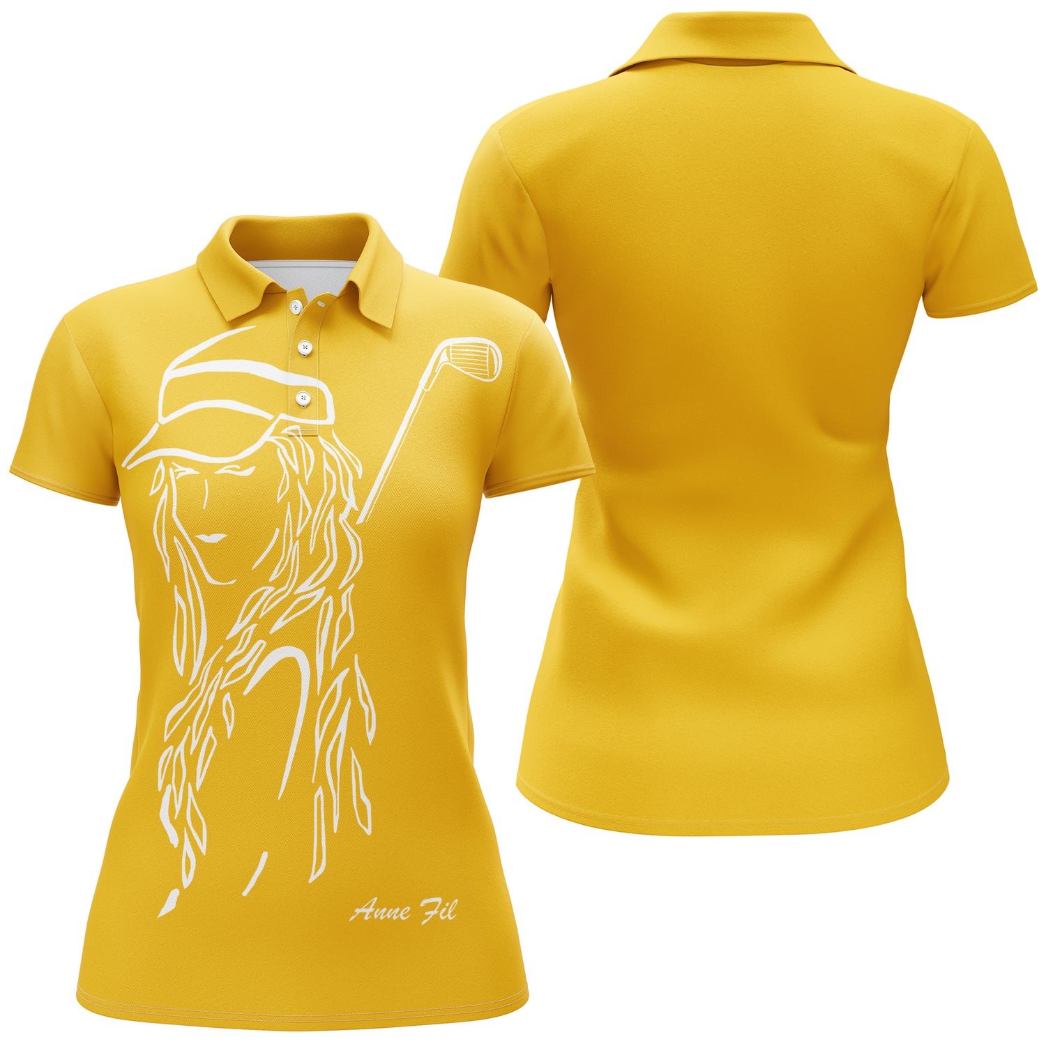 Polo de Golf Homme, Femme - A110924 - Polo Femme jaune