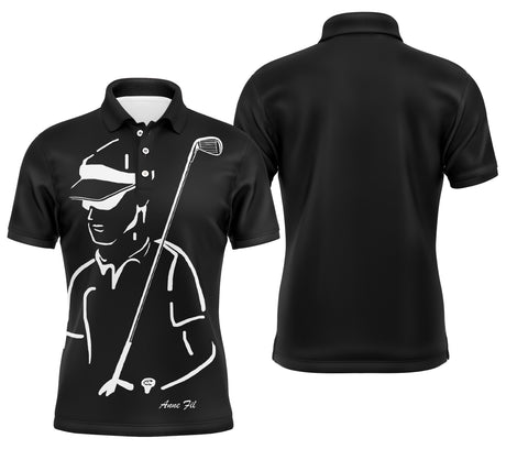 Polo de Golf Homme, Femme - A110924 - Polo Homme noir