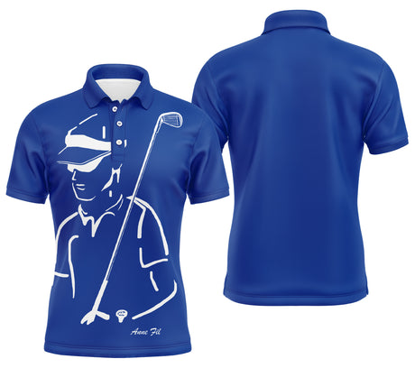 Polo de Golf Homme, Femme - A110924 - Polo Homme bleu