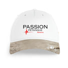 Casquette Passion Pétanque Genève variante coloris design lignes courbes logo association
