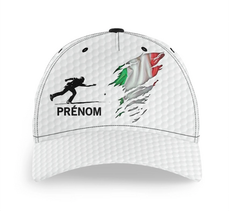 Casquette Pétanque Performance, Cadeau Personnalisé Idéal Bouliste, Drapeau Italie