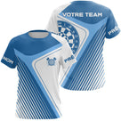 Polo Fléchettes Premium Bleu Sport – Personnalisé Complète