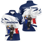 Polo Fléchettes Personnalisé - Style Supporter Français