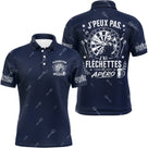 Polo Fléchettes Personnalisé - Bleu Marine Humour