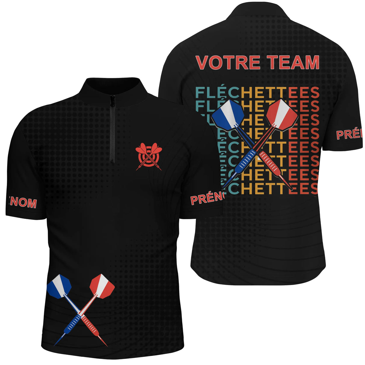 Polo Fléchettes Personnalisé - Maillot Team France