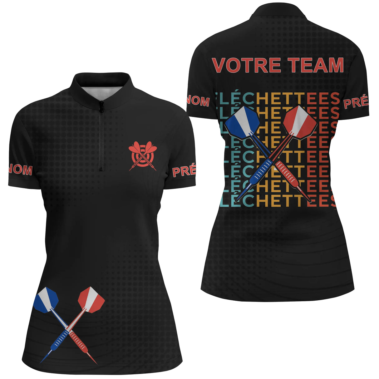 Polo Fléchettes Personnalisé - Maillot Team France