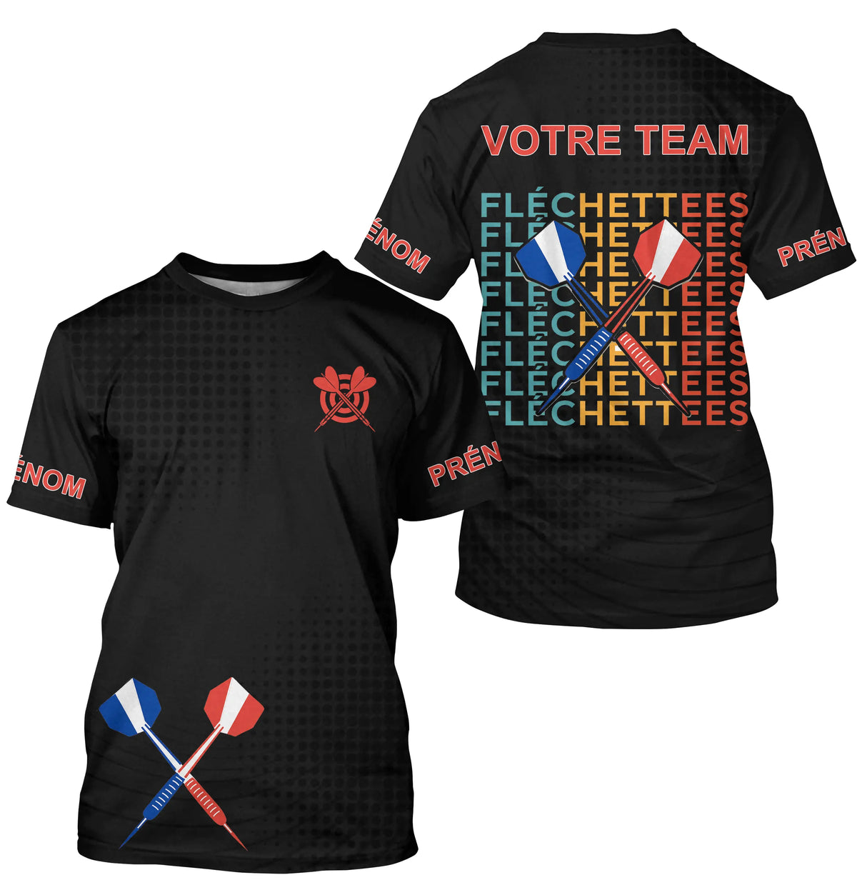 Polo Fléchettes Personnalisé - Maillot Team France