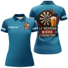 Maillot Fléchettes Personnalisé Bleu - Bière & Humour