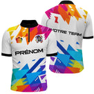 Maillot Fléchettes Personnalisé - Géométrique Multicolore Style