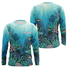 F01D0302102026_87_LHPolo Pêche Personnalisé - Récif Bleu & Perche 3D - Long Sleeves Homme