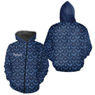 Maillot Pêche Mer Bleu Azur - Motif Filet Personnalisé